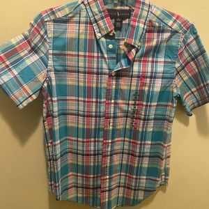Boys Ralph Lauren plaid shirt.